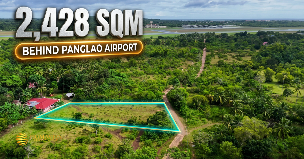 2,428 sqm | Behind Bohol-Panglao International Airport | Along the Closed Former Airport Road
