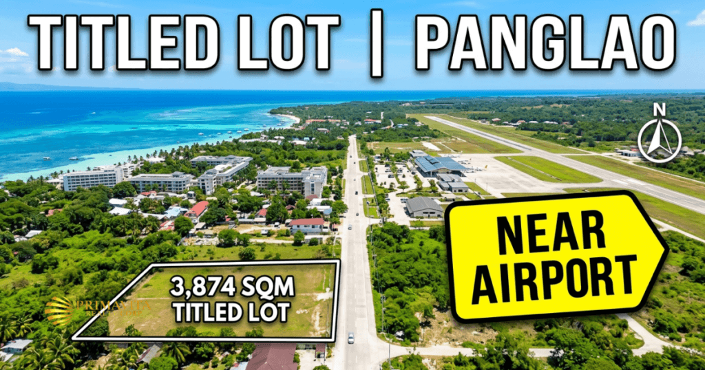 3,874 sqm | 42 Meters National Road Frontage | Titled | Near Bohol-Panglao International Airport